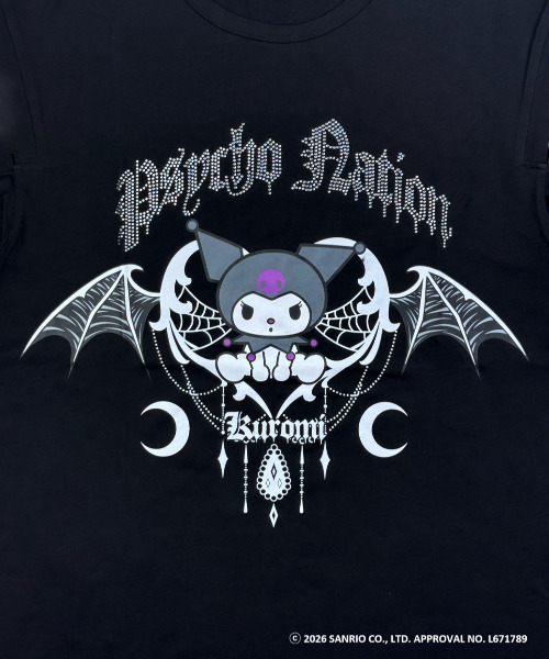 SILVER BULLET(シルバーバレット)の「『PSYCHO NATION/サイコネーション』デビルストーンTEE(Tシャツ/カットソー・レディース・ブラック系1/ブラック・XL/L/M)」の4枚目の写真