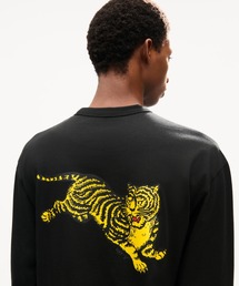 GOTS KENZO JUMPING TIGER BACK PLACED RELAX LS T-SHIRT