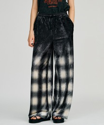 PRANK PROJECT（プランクプロジェクト）の「【2026Autumn Pre-Order】フェーデッドチェックベロアパンツ   Faded Check Velour Pants（その他パンツ）」