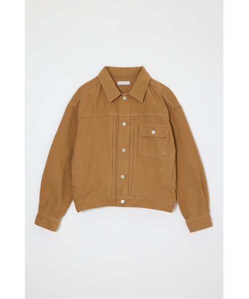 MOUSSY(マウジー)の「【26年AW新作】【セットアップ対応】COTTON FLANNEL TRUCKER ジャケット(その他アウター・レディース・オフホワイト/キャメル・FREE)」の3枚目の写真