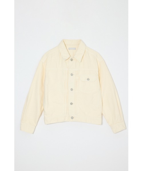 MOUSSY(マウジー)の「【26年AW新作】【セットアップ対応】COTTON FLANNEL TRUCKER ジャケット(その他アウター・レディース・オフホワイト/キャメル・FREE)」の5枚目の写真