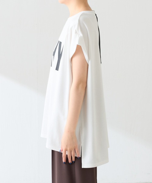 COLLAGE GALLARDAGALANTE(コラージュガリャルダガランテ)の「VICHY ロゴTシャツ/ZOZO限定(Tシャツ/カットソー・レディース・ホワイト/ベージュ・FREE)」の22枚目の写真