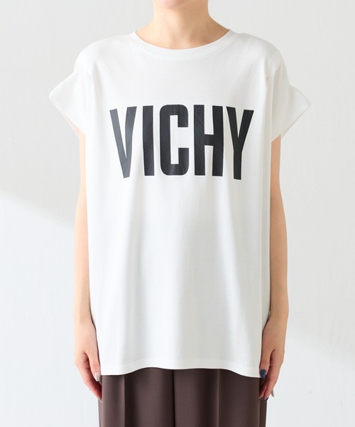 COLLAGE GALLARDAGALANTE(コラージュガリャルダガランテ)の「VICHY ロゴTシャツ/ZOZO限定(Tシャツ/カットソー・レディース・ホワイト/ベージュ・FREE)」の21枚目の写真