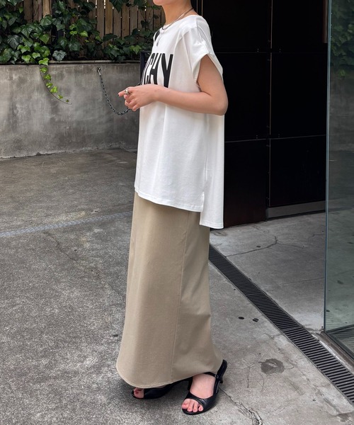 COLLAGE GALLARDAGALANTE(コラージュガリャルダガランテ)の「VICHY ロゴTシャツ/ZOZO限定(Tシャツ/カットソー・レディース・ホワイト/ベージュ・FREE)」の10枚目の写真