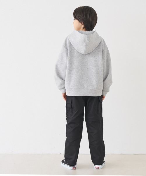 coca(coca)(コカ)の「キッズ ソフトスウェットジップアップフーディ(パーカー・キッズ・グレー/ブラック・120/130/140/150)」の7枚目の写真