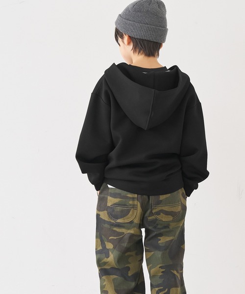 coca(coca)(コカ)の「キッズ ソフトスウェットジップアップフーディ(パーカー・キッズ・グレー/ブラック・120/130/140/150)」の11枚目の写真