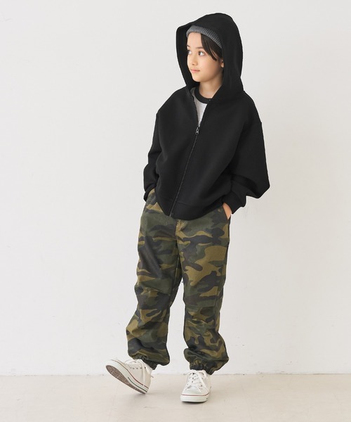 coca(coca)(コカ)の「キッズ ソフトスウェットジップアップフーディ(パーカー・キッズ・グレー/ブラック・120/130/140/150)」の13枚目の写真