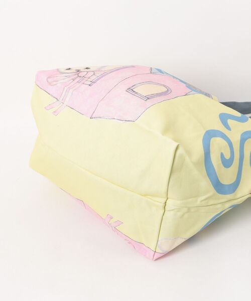 twins(nemne store)(ツインズ)の「twins big tote bag(トートバッグ・レディース・Yellow/チャコール/ライトブルー・フリー)」の11枚目の写真