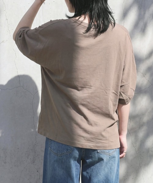SELECT LEVERY(セレクトリベリー)の「接触冷感 ナイロン前開きドルマントップス(シャツ/ブラウス・レディース・ブラック/モカ/チャコール・MEDIUM/LARGE)」の11枚目の写真