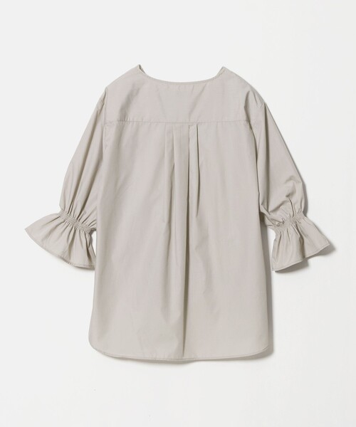 A DAY IN THE LIFE UNITED ARROWS(アデイインザライフユナイテッドアローズ)の「ステッチキーネック キャンディースリーブブラウス 7分袖 <A DAY IN THE LIFE>(シャツ/ブラウス・レディース・ナチュラル/ダークオレンジ/ダークグレー・FREE)」の7枚目の写真