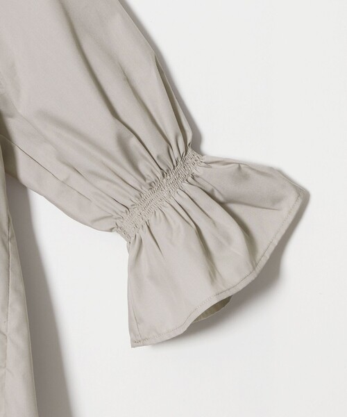 A DAY IN THE LIFE UNITED ARROWS(アデイインザライフユナイテッドアローズ)の「ステッチキーネック キャンディースリーブブラウス 7分袖 <A DAY IN THE LIFE>(シャツ/ブラウス・レディース・ナチュラル/ダークオレンジ/ダークグレー・FREE)」の9枚目の写真
