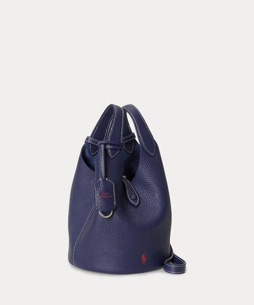 POLO RALPH LAUREN(ポロ ラルフ ローレン)の「Polo Play レザー スモール トート & クロスボディ(トートバッグ・レディース・ネイビー系1・ONE)」の10枚目の写真