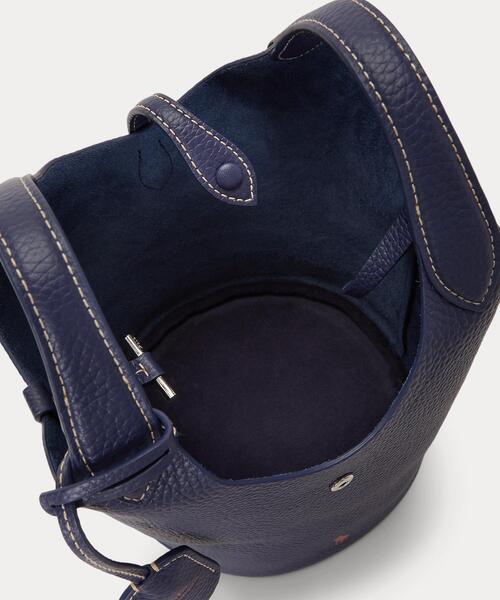 POLO RALPH LAUREN(ポロ ラルフ ローレン)の「Polo Play レザー スモール トート & クロスボディ(トートバッグ・レディース・ネイビー系1・ONE)」の8枚目の写真