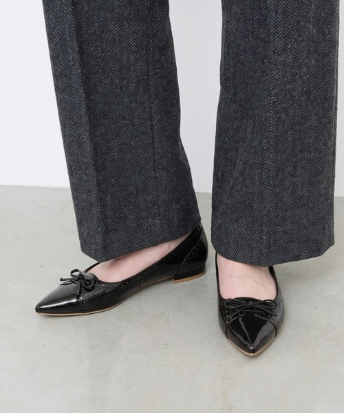 Launa lea（ラウナレア）の「【26秋冬】レースアップリボンパンプス(0638)（パンプス・レディース・ブラック/ダークブラウン/ワイン/アイボリー・22.0cm/22.5cm/23.0cm/23.5cm/24.0cm/24.5cm/25.0cm/25.5cm）」の9枚目の写真