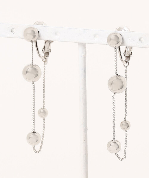 Scrap Book(スクラップブック)の「【Sea’ds mara】Rhythm ball earrings(イヤリング・レディース・シルバー/ゴールド・FREE)」の1枚目の写真