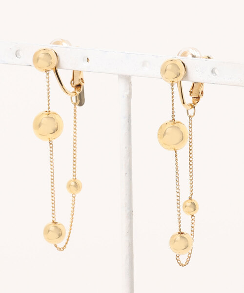 Scrap Book(スクラップブック)の「【Sea’ds mara】Rhythm ball earrings(イヤリング・レディース・シルバー/ゴールド・FREE)」の2枚目の写真