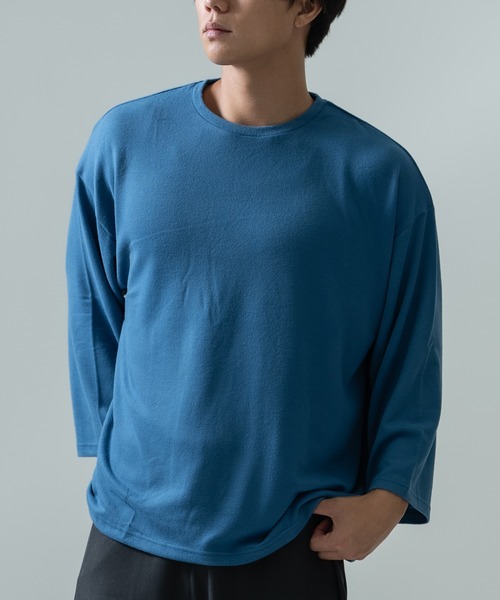 improves（インプローブス）の「7分丈 ワイドスリーブ Tシャツ（Tシャツ/カットソー・メンズ・ブルー/グレー/ブラック/モカ/ピンク・MEDIUM/LARGE）」の4枚目の写真