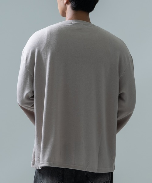improves（インプローブス）の「7分丈 ワイドスリーブ Tシャツ（Tシャツ/カットソー・メンズ・ブルー/グレー/ブラック/モカ/ピンク・MEDIUM/LARGE）」の12枚目の写真