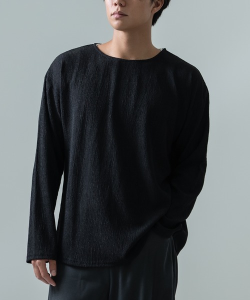 improves（インプローブス）の「7分丈 ワイドスリーブ Tシャツ（Tシャツ/カットソー・メンズ・ブルー/グレー/ブラック/モカ/ピンク・MEDIUM/LARGE）」の6枚目の写真
