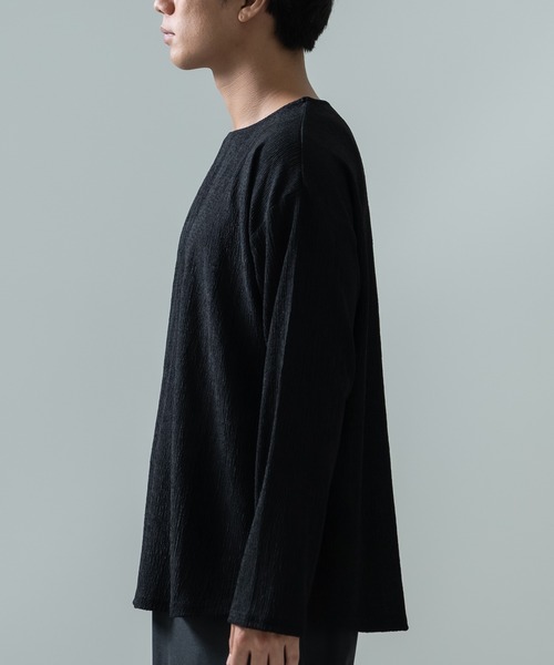 improves（インプローブス）の「7分丈 ワイドスリーブ Tシャツ（Tシャツ/カットソー・メンズ・ブルー/グレー/ブラック/モカ/ピンク・MEDIUM/LARGE）」の7枚目の写真