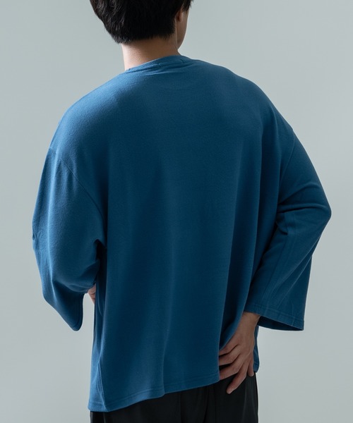 improves（インプローブス）の「7分丈 ワイドスリーブ Tシャツ（Tシャツ/カットソー・メンズ・ブルー/グレー/ブラック/モカ/ピンク・MEDIUM/LARGE）」の20枚目の写真