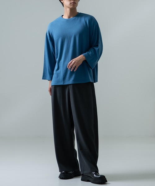 improves（インプローブス）の「7分丈 ワイドスリーブ Tシャツ（Tシャツ/カットソー・メンズ・ブルー/グレー/ブラック/モカ/ピンク・MEDIUM/LARGE）」の21枚目の写真