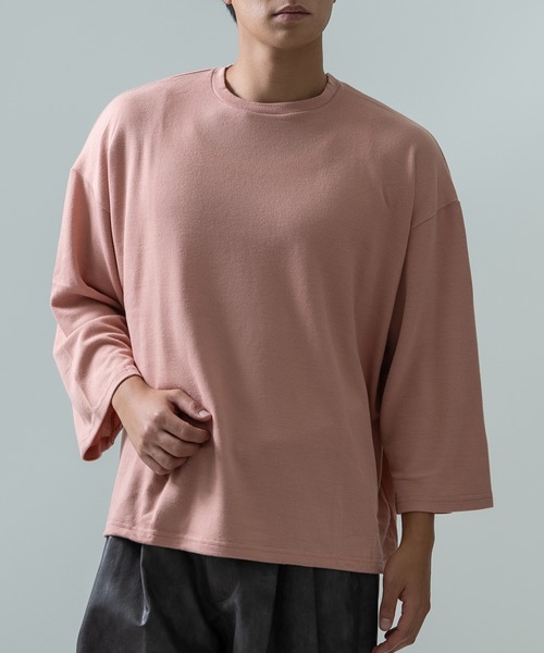 improves（インプローブス）の「7分丈 ワイドスリーブ Tシャツ（Tシャツ/カットソー・メンズ・ブルー/グレー/ブラック/モカ/ピンク・MEDIUM/LARGE）」の22枚目の写真