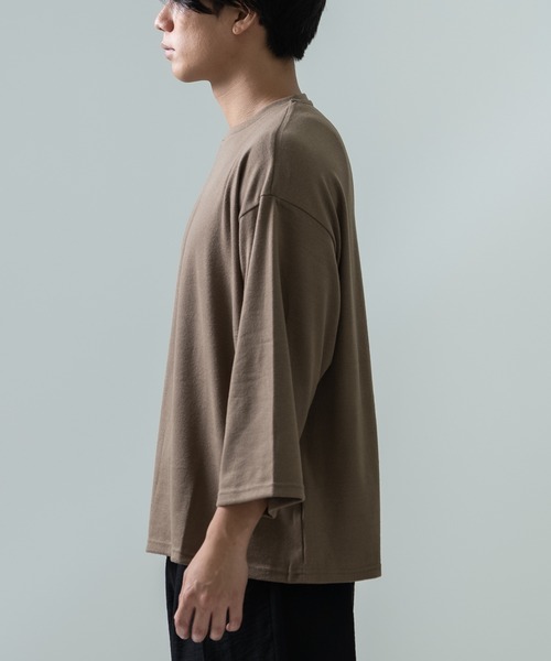 improves（インプローブス）の「7分丈 ワイドスリーブ Tシャツ（Tシャツ/カットソー・メンズ・ブルー/グレー/ブラック/モカ/ピンク・MEDIUM/LARGE）」の15枚目の写真