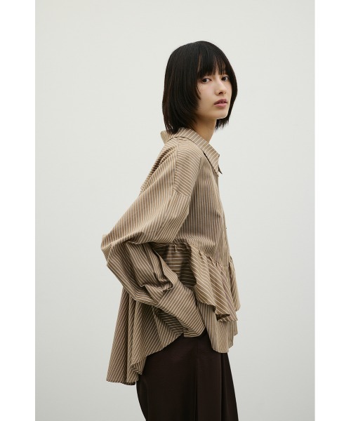 STYLEMIXER(スタイルミキサー)の「ティアードフリルシャツ(シャツ/ブラウス・レディース・ホワイト/ベージュ系その他/ブルー系その他・FREE)」の7枚目の写真