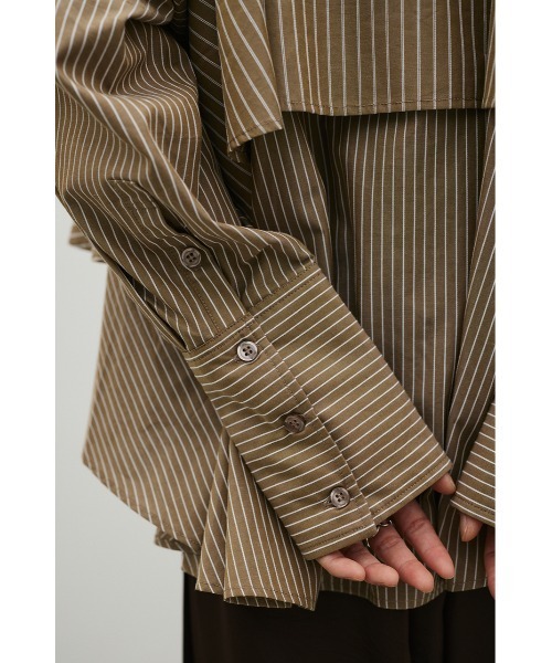 STYLEMIXER(スタイルミキサー)の「ティアードフリルシャツ(シャツ/ブラウス・レディース・ホワイト/ベージュ系その他/ブルー系その他・FREE)」の13枚目の写真