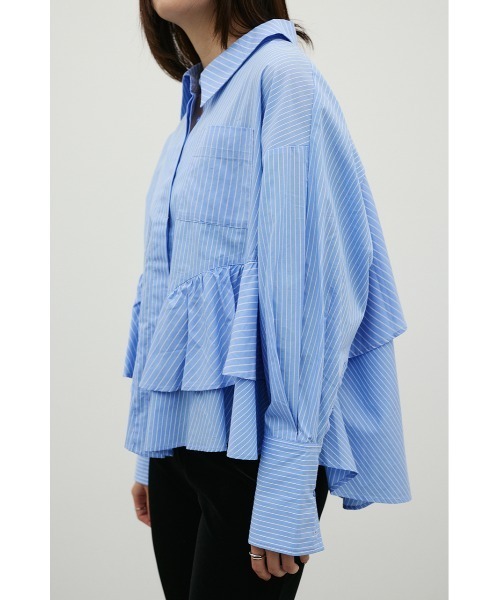 STYLEMIXER(スタイルミキサー)の「ティアードフリルシャツ(シャツ/ブラウス・レディース・ホワイト/ベージュ系その他/ブルー系その他・FREE)」の19枚目の写真