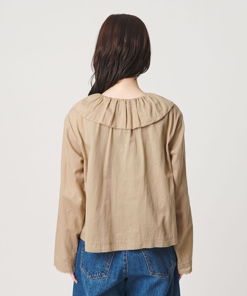 BEAUTY&YOUTH UNITED ARROWS(ビューティーアンドユースユナイテッドアローズ)の「エンブロイダリー フリルカラー シャツ(シャツ/ブラウス・レディース・ベージュ/ブラック/ホワイト・FREE)」の15枚目の写真