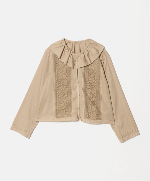 BEAUTY&YOUTH UNITED ARROWS(ビューティーアンドユースユナイテッドアローズ)の「エンブロイダリー フリルカラー シャツ(シャツ/ブラウス・レディース・ベージュ/ブラック/ホワイト・FREE)」の16枚目の写真