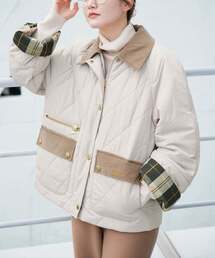 IENA（イエナ）の「Barbour/バブアー 別注 MARTHA QUILTED JK ブルゾン（その他アウター）」