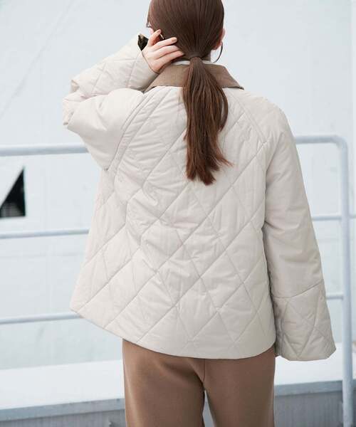 IENA（イエナ）の「Barbour/バブアー 別注 MARTHA QUILTED JK ブルゾン（その他アウター・レディース・ブラック/アイボリー/ブラウン・8/10）」の10枚目の写真