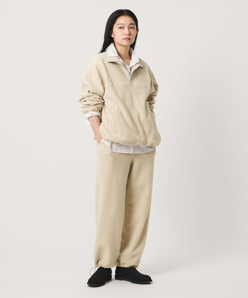 MARW UNITED ARROWS(マルゥ ユナイテッドアローズ)の「<MARW UNITED ARROWS>ドロスト フリースパンツ(その他パンツ・レディース・レッド/ナチュラル/ブラック・36/38)」の5枚目の写真
