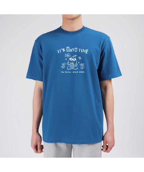 WHYN(ワイエヌ)の「パニタイム 半袖Tシャツ F04BRD_WBX10973(Tシャツ/カットソー・メンズ・グレー系その他/ブルー/ホワイト/ブラック・S/XL/L/M)」の4枚目の写真