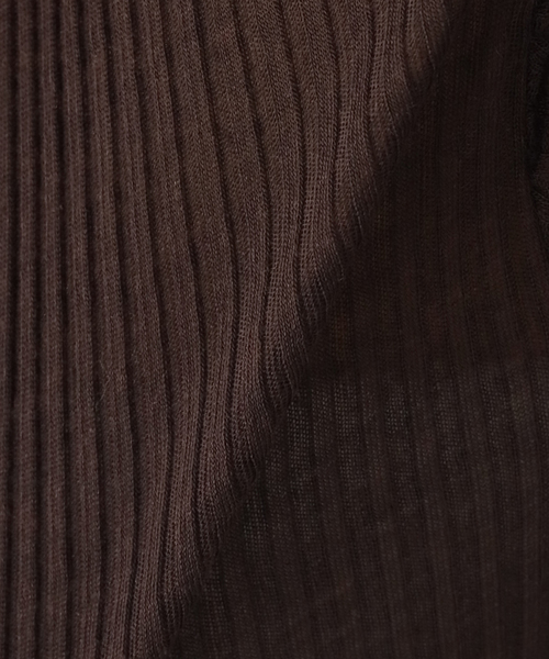 VERMEIL par iena(ヴェルメイユパーイエナ)の「Seamless Basic シームレスベーシック カーディガン SB1150(カーディガン/ボレロ・レディース・ブラック/ブラウン・FREE)」の20枚目の写真