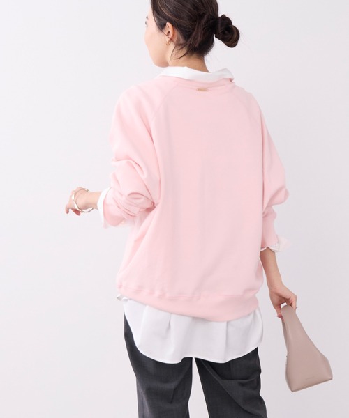 MICA&DEAL(マイカ&ディール)の「"MDL"フロッキーロゴプリントスウェット(スウェット・レディース・ピンク/グリーン/グレー/ネイビー・FREE)」の15枚目の写真