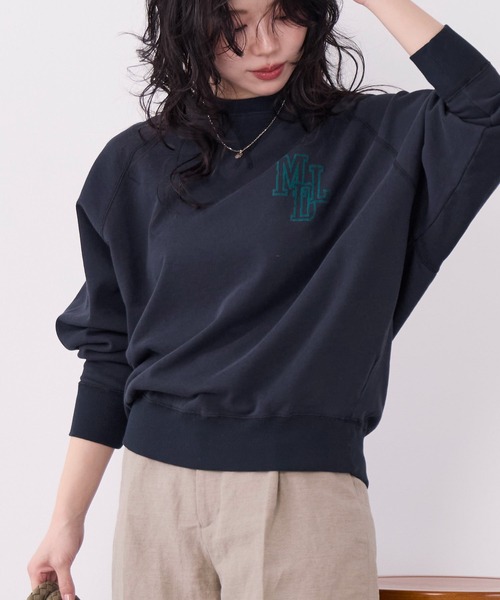 MICA&DEAL(マイカ&ディール)の「"MDL"フロッキーロゴプリントスウェット(スウェット・レディース・ピンク/グリーン/グレー/ネイビー・FREE)」の20枚目の写真