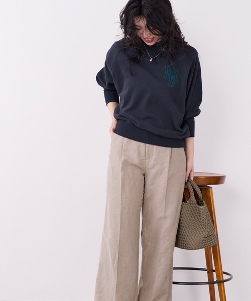 MICA&DEAL(マイカ&ディール)の「"MDL"フロッキーロゴプリントスウェット(スウェット・レディース・ピンク/グリーン/グレー/ネイビー・FREE)」の21枚目の写真