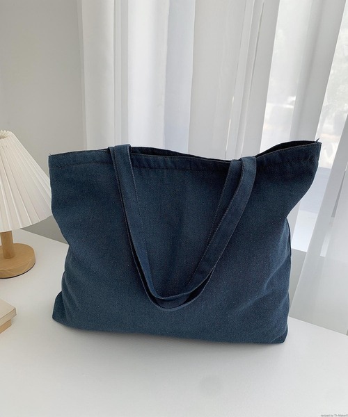 Mignonjour（ミニョンジュール）の「Mignonjour/デニムトートバッグ M2971（トートバッグ・レディース・ライトブルー/ブラック/ブルー・FREE）」の4枚目の写真