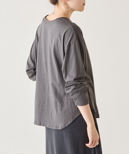 BEARDSLEY（ビアズリー）の「ドッグプリントロンTee《FRIPIER》（Tシャツ/カットソー・レディース・ブラウン/ダークグレー・FREE）」の7枚目の写真
