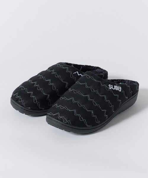 SUBU（スブ）の「SUBUxMANASTASH/スブ×マナスタッシュ MT. STITCH SANDAL マウンテンステッチサンダル スリッポン 巾着付き メンズ 2026年 秋 秋服 冬 冬服（サンダル・メンズ・ブラック・1/2/3）」の3枚目の写真