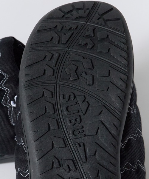 SUBU（スブ）の「SUBUxMANASTASH/スブ×マナスタッシュ MT. STITCH SANDAL マウンテンステッチサンダル スリッポン 巾着付き メンズ 2026年 秋 秋服 冬 冬服（サンダル・メンズ・ブラック・1/2/3）」の13枚目の写真