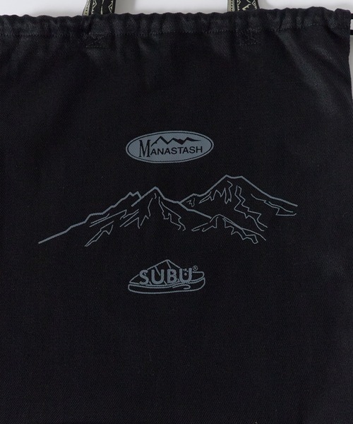SUBU（スブ）の「SUBUxMANASTASH/スブ×マナスタッシュ MT. STITCH SANDAL マウンテンステッチサンダル スリッポン 巾着付き メンズ 2026年 秋 秋服 冬 冬服（サンダル・メンズ・ブラック・1/2/3）」の19枚目の写真