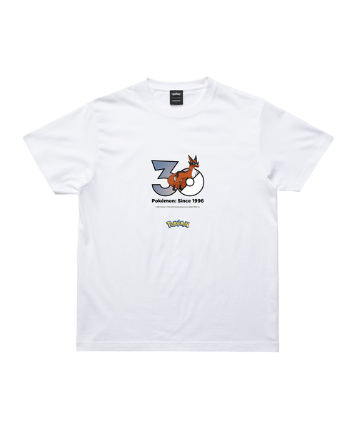 ZOZOSPOT(ゾゾスポット)の「Pokemon 30th Anniversary 1025 T-shirt 「フォクスライ」(Tシャツ/カットソー・レディース・ホワイト・160cm/150cm/140cm/130cm/120cm/110cm/100cm/XXX-LARGE/XX-LARGE/X-LARGE/LARGE/MEDIUM/SMALL)」の1枚目の写真