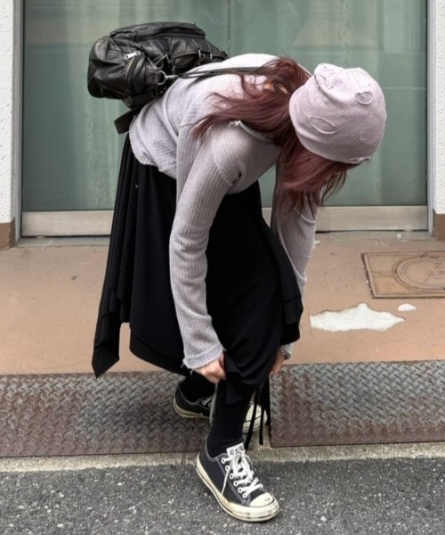 Chikashitsu +（チカシツプラス）の「【Chikashitsu +】clay net zip-up jacket / 【チカシツプラス】クレイネットシアージップアップジャケット（カーディガン/ボレロ・メンズ・ブラック/グレー/アイボリー・ONE SIZE）」の19枚目の写真