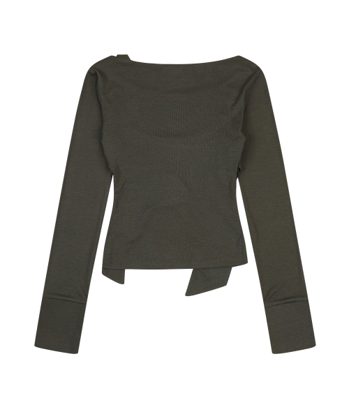 ORDINARY HOLIDAY（オーディナリー ホリデー）の「レイヤードジャージーTシャツ [KHAKI]（Tシャツ/カットソー・レディース・その他・SMALL/MEDIUM）」の3枚目の写真
