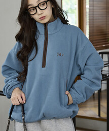 PUBLUX × GAP/ギャップ 別注 配色 フリース ハーフジップ プルオーバー/アノラック　限定展開